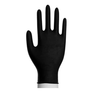 NITRILHANDKSE, SORT - PUDDERFRI 100 STK/PK