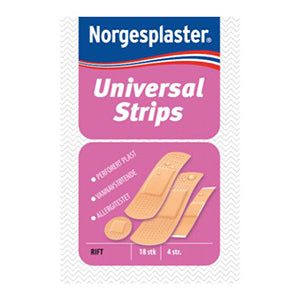 Hæfteplaster, Vandfast, 4 assorterede størrelser, 18 Stk./PK